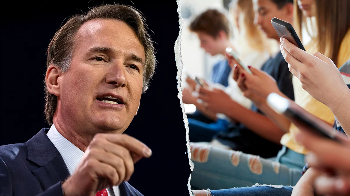 O governador da Virgínia Glenn assinou uma lei para restringir o uso de celulares na escola. 