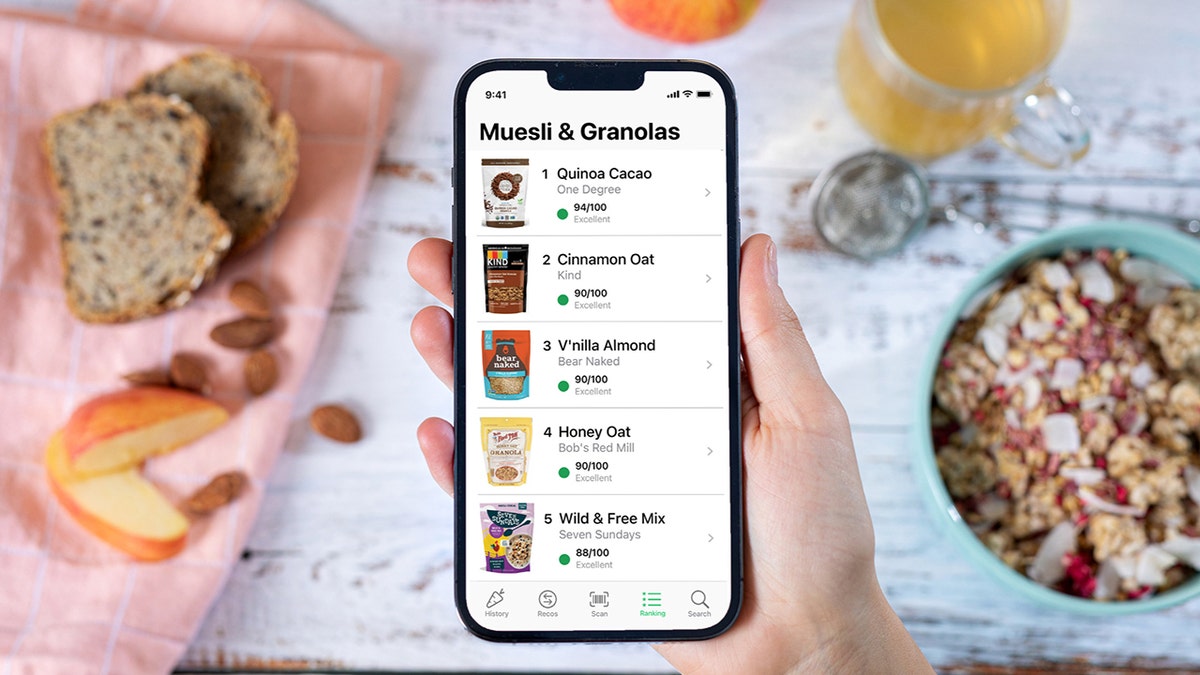 The Yuka application classifies five granola products as excellent.