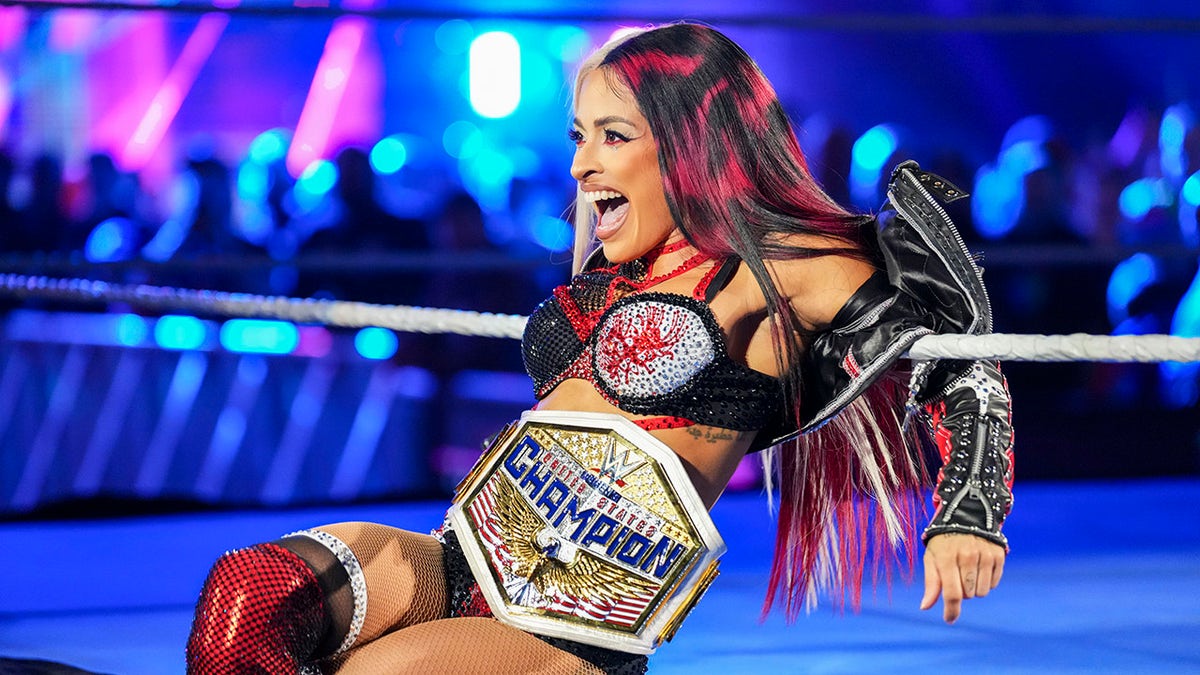 Zelina Vega with the US Championship