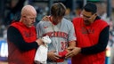 Reds rookie Tyler Callihan breaks arm crashing into wall while trying to make diving catch