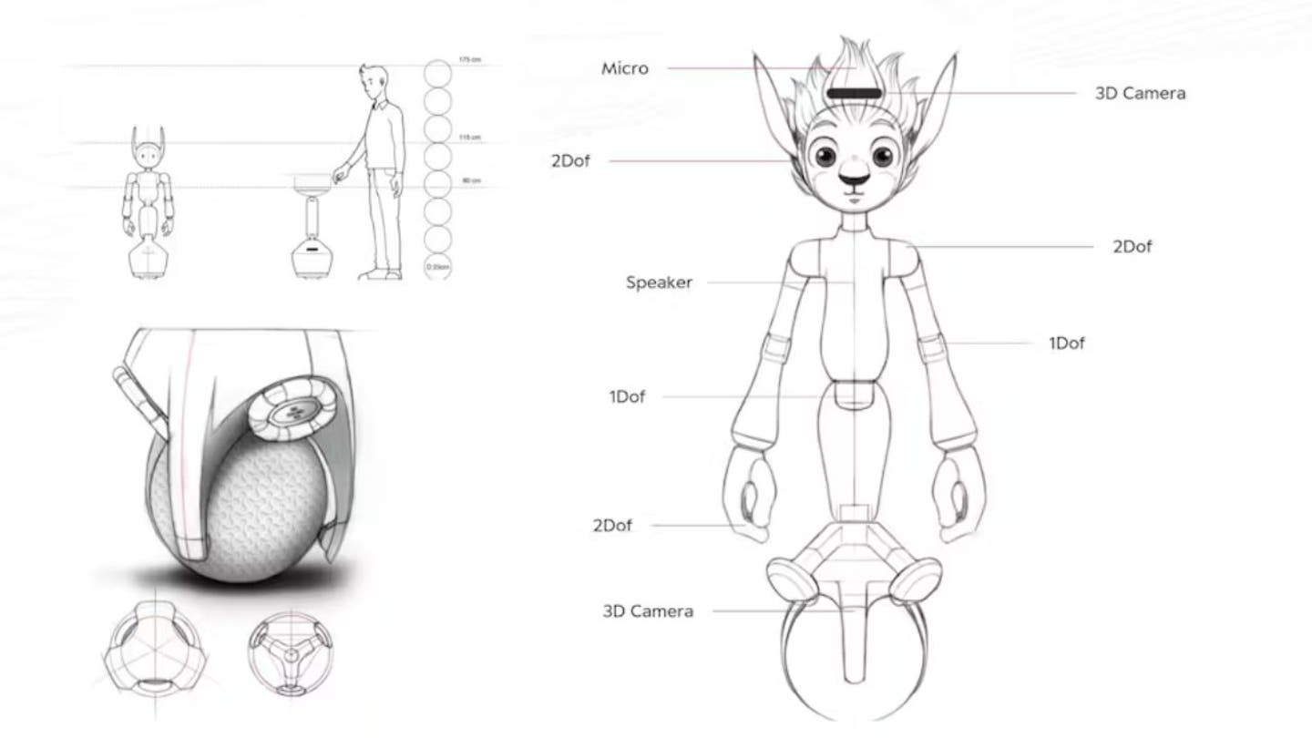 4 friendly robot with animated face is here to make customer service way better