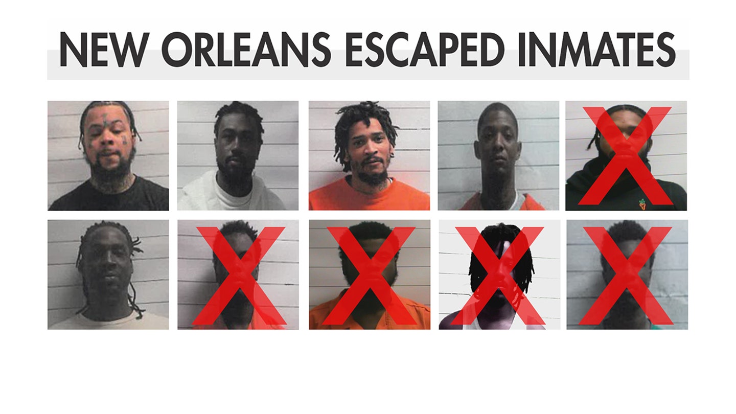 4 arrested for allegedly aiding escaped inmates in New Orleans