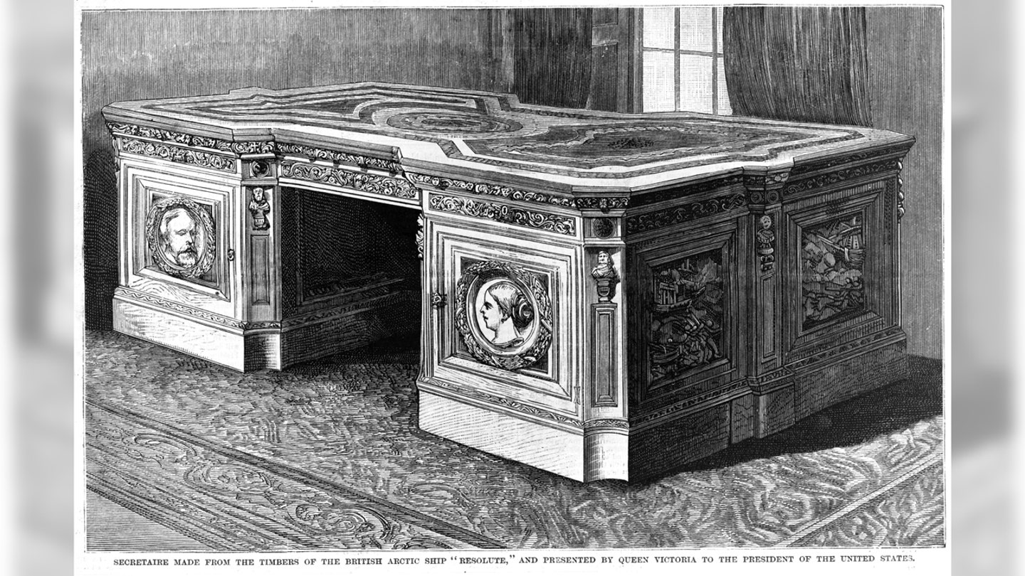 presidential gifts hayes resolute desk queen victoria united kingdom