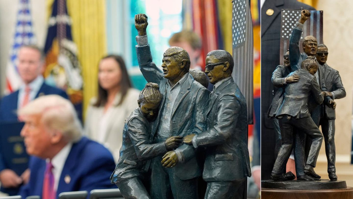 trump butler sculpture split