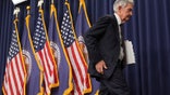 Federal Reserve Chairman Jerome Powell walks off following a news conference following the Federal Open Market Committee meeting, Wednesday, May 7, 2025, at the Federal Reserve in Washington.