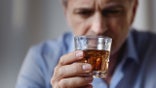 Man drinking alcohol