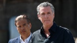 Gavin Newsom holds a press conference against Trump's tarriffs