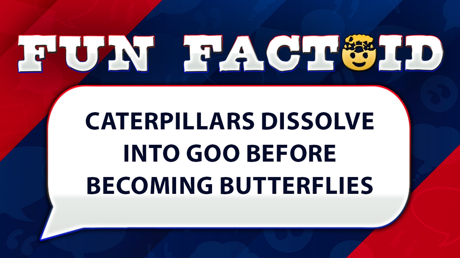 Caterpillars dissolve into goo before becoming butterflies