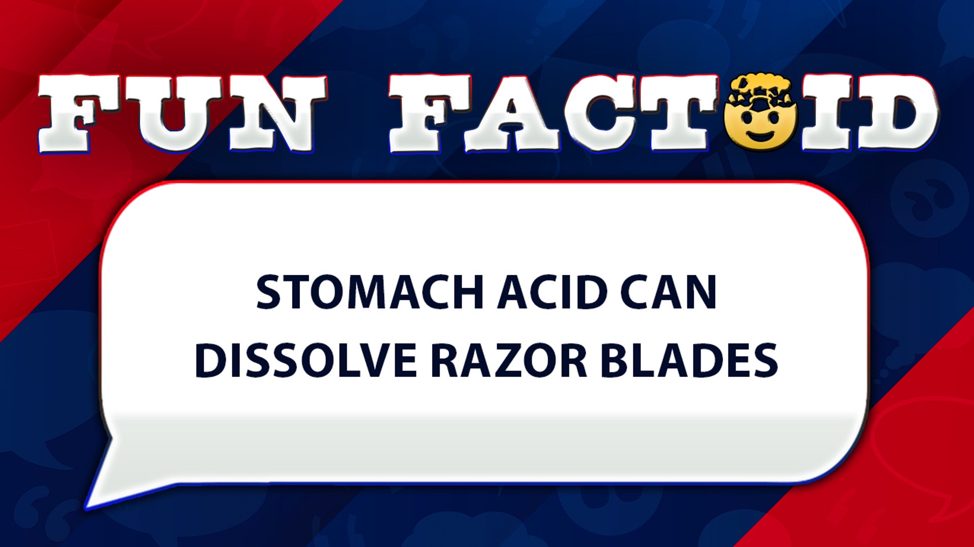 stomach acid can dissolve razor blades