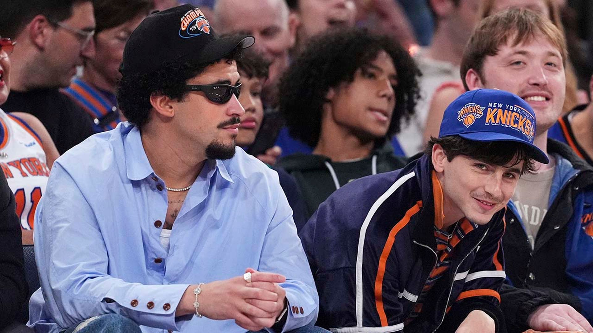 Timothee Chalamet and Bad Bunny