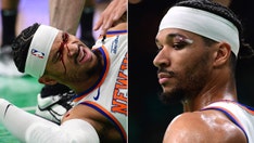 Knicks' Josh Hart suffers bloody cut over eye in team's loss to Celtics