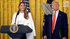 First lady Melania Trump welcomes military moms to White House for Mother's Day