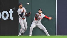 Red Sox outfielders combine to make miraculous catch