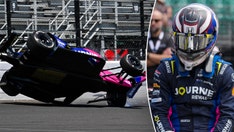 IndyCar driver Kyffin Simpson gets airborne in terrifying Indy 500 practice crash