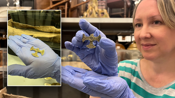 Rare 1,200-year-old Christian cross found in field by metal detectorist - Fox News