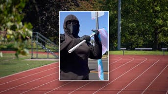 Trans activist appears to strike man with pole at tense California track and field meet - Fox News