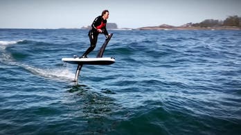 This futuristic surfboard lets you fly above water at 25 mph