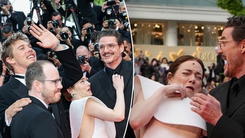 Emma Stone dodges bee attack on red carpet as co-stars Austin Butler, Pedro Pascal rush to her rescue