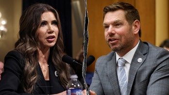 Swalwell warns Noem he has ‘bulls--- detector’ during heated exchange about Abrego Garcia