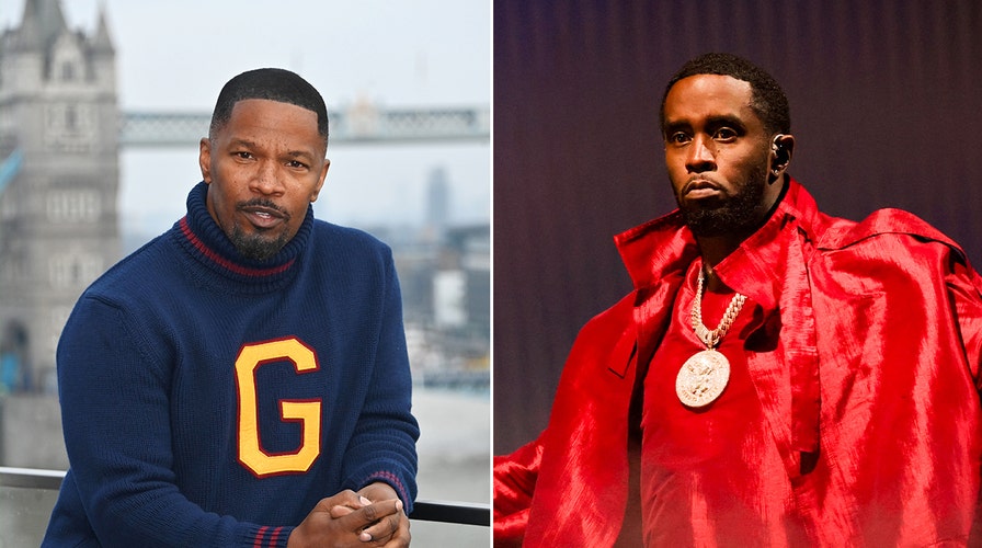 Jamie Foxx walks the red carpet at the 2025 Golden Globe Awards