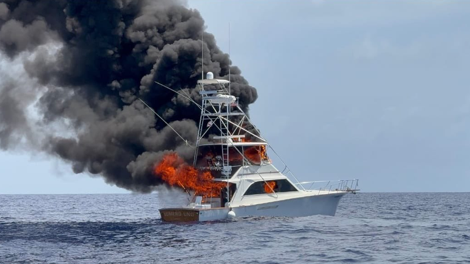 Yacht fire