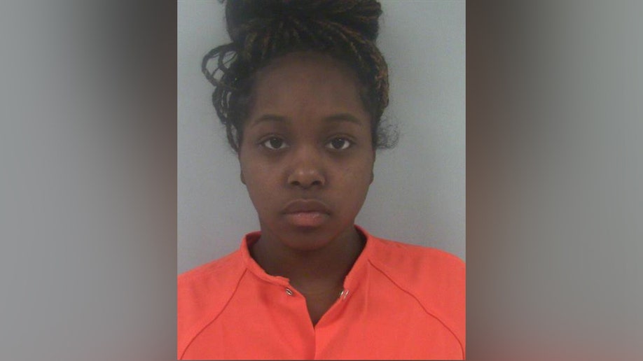 Mugshot of Patricia Vanburen in orange jumpsuit