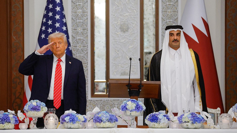 President Donald Trump visits Qatar