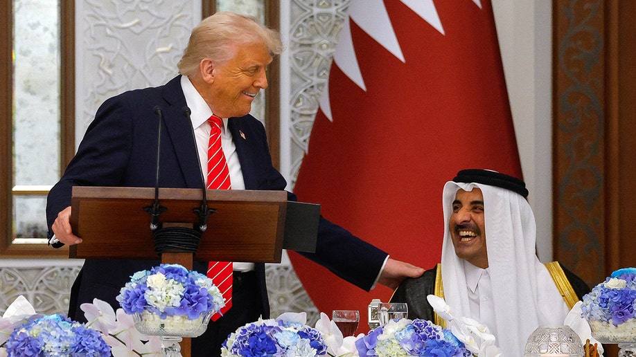 President Donald Trump visits Qatar