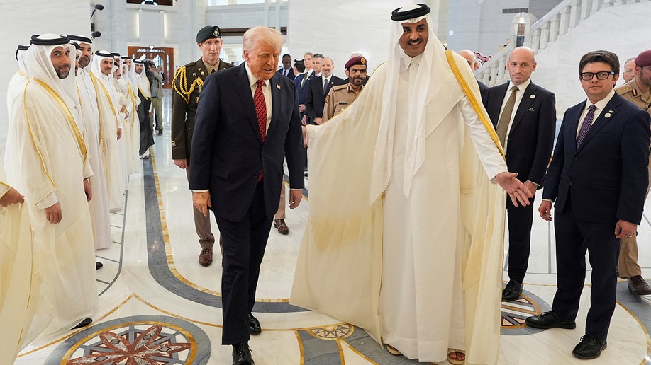President Donald Trump visits Qatar