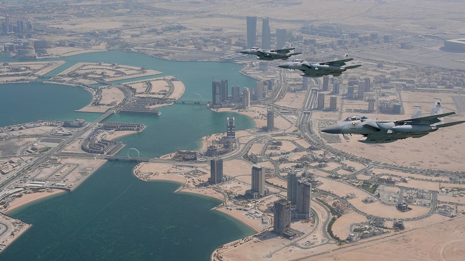 President Donald Trump visits Qatar