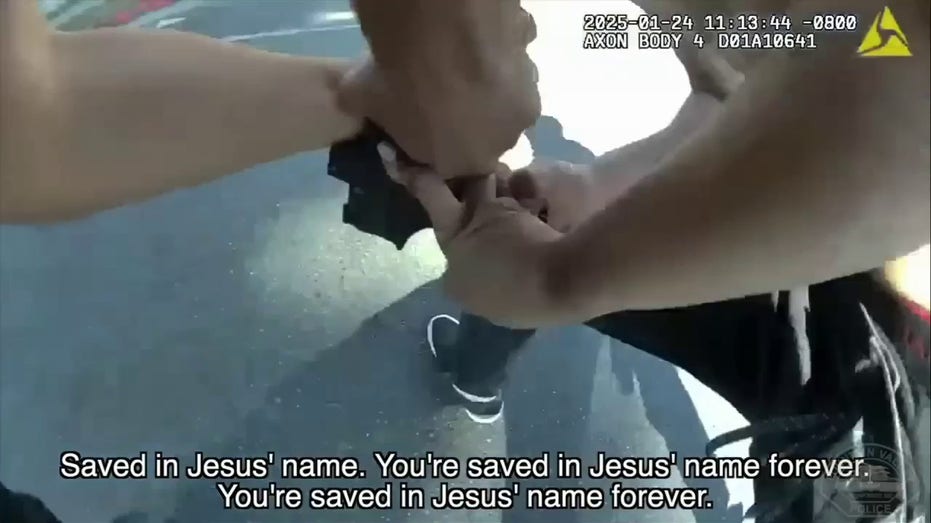 California officer's gun stolen by half-naked suspect who was later shot dead by another officer: bodycam