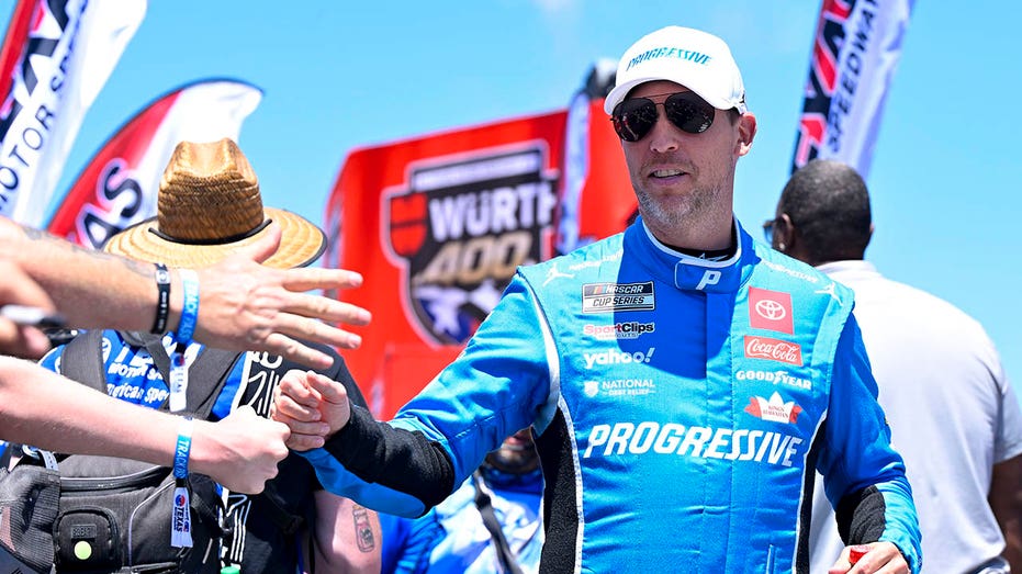 Denny Hamlin's vehicle catches fire in frightening scene at Texas Motor Speedway