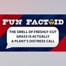 the smell of freshly-cut grass is actually a plant’s distress call