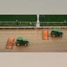 Tractors prepare track