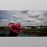 Race fan looks on