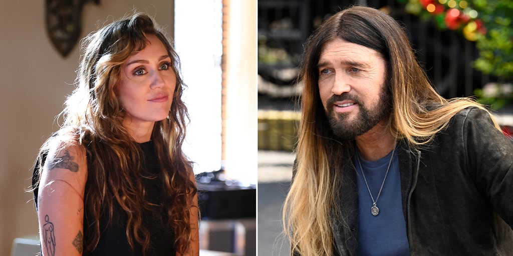 Miley and Billy Ray Cyrus