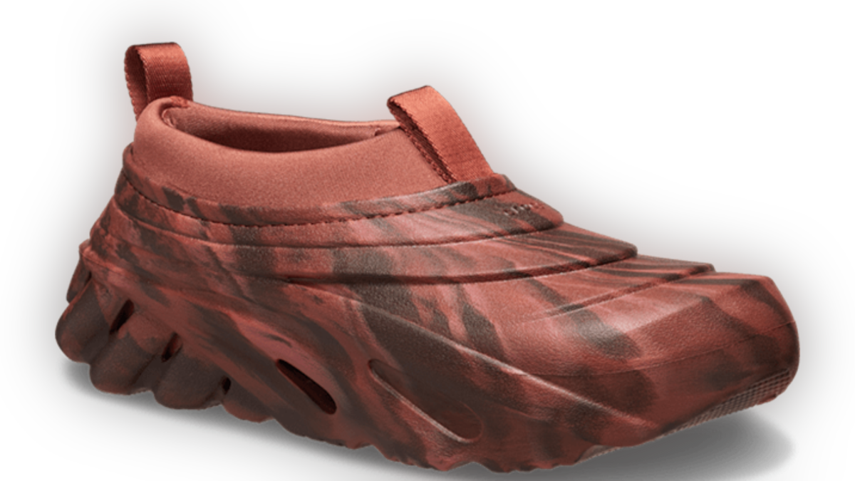 These slip-on shoes have a pull tag that makes them easier to put on and take off. 