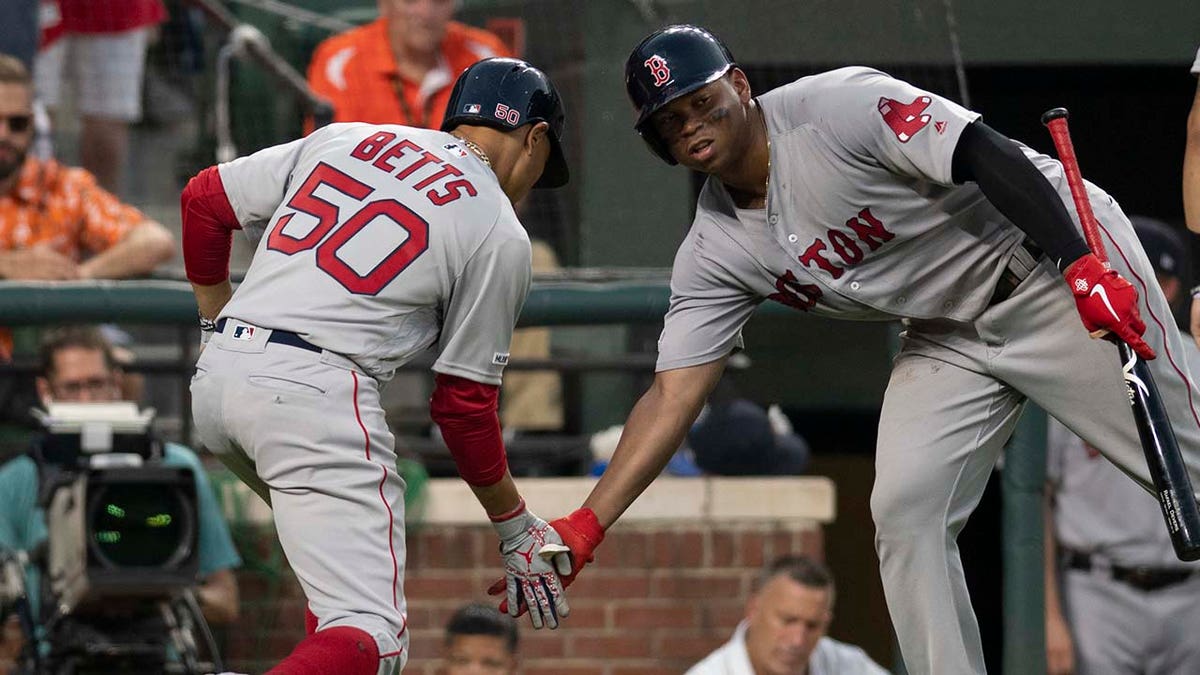 Raphael Devers and Mookie Betts in 2019