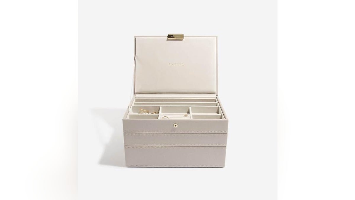 This classic set is a great starting point for building a personalized jewelry storage system.