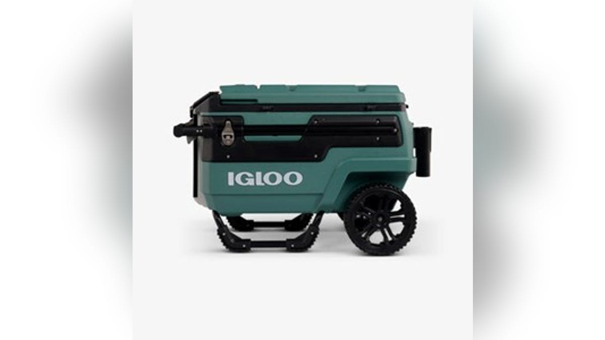 This cooler is designed for camping deep in the woods.