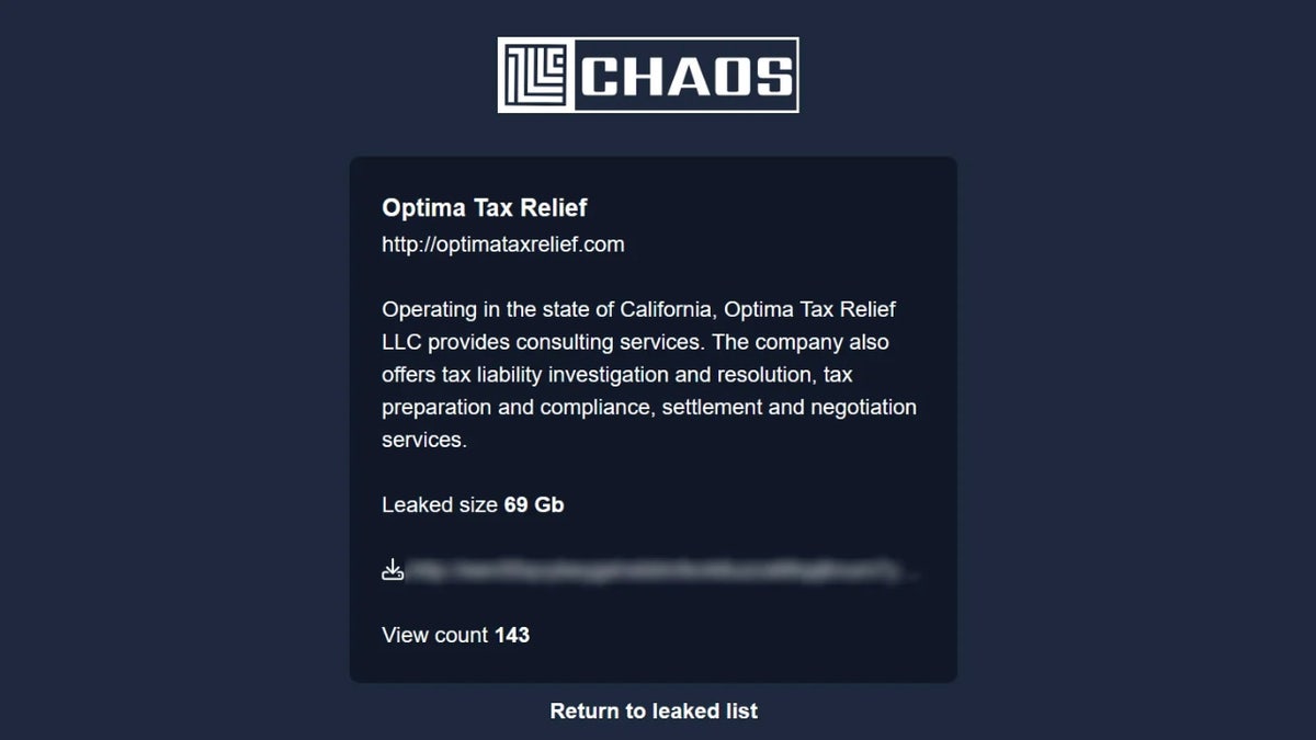 optima tax relief