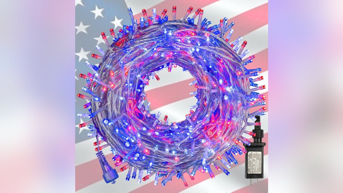 Illuminate your outdoor spaces in red, white and blue.