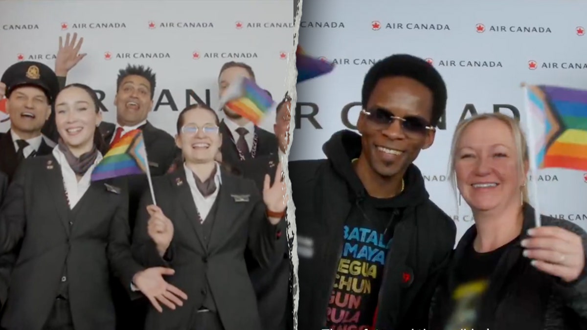Air Canada is celebrating its "first all-2SLGBTQIA+" in posts on social media.