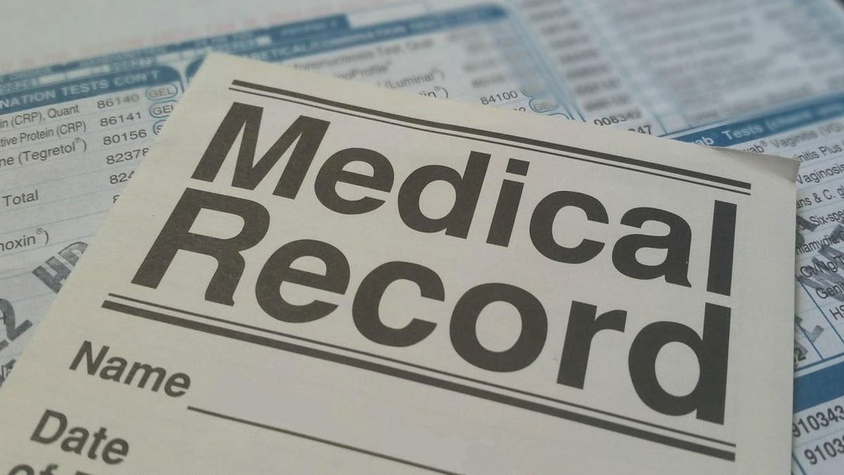 Illustration of a medical record.