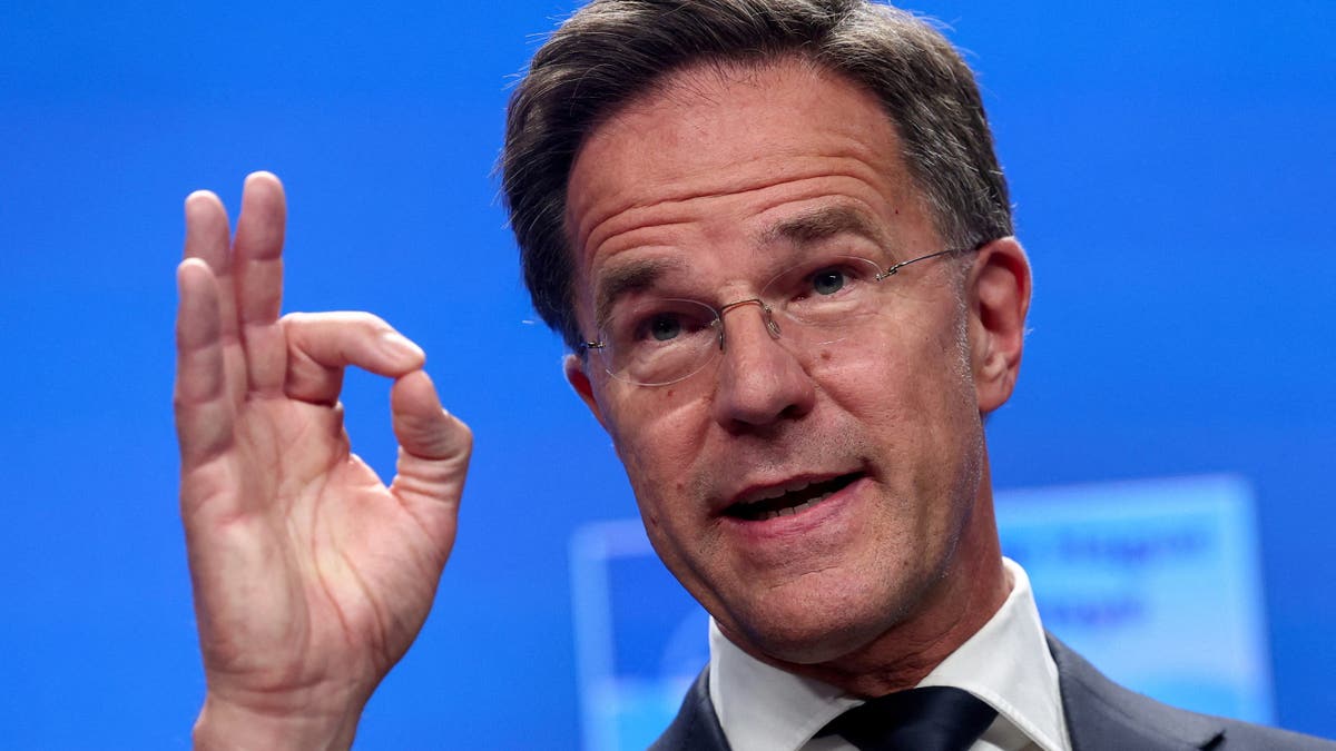 NATO Secretary General Mark Rutte holds a press conference ahead of a NATO summit, in The Hague, Netherlands June 23, 2025. REUTERS/Yves Herman
