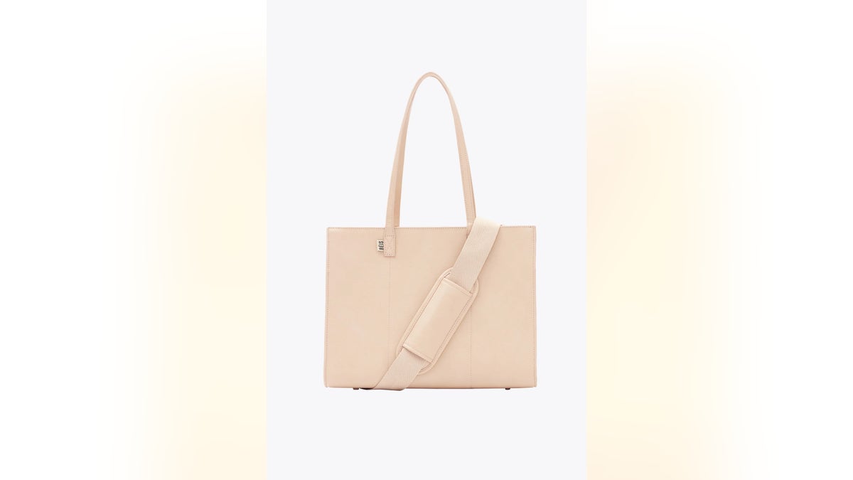 This work tote doubles as a beach bag.
