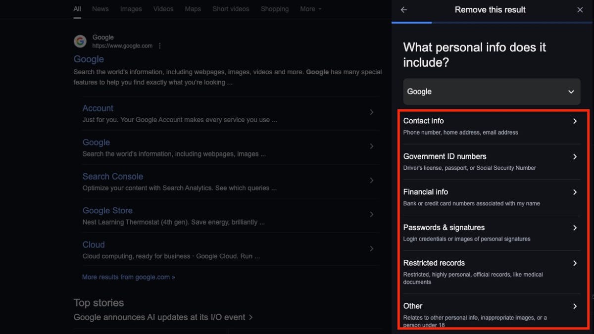 New Google tool makes removing personal information easier