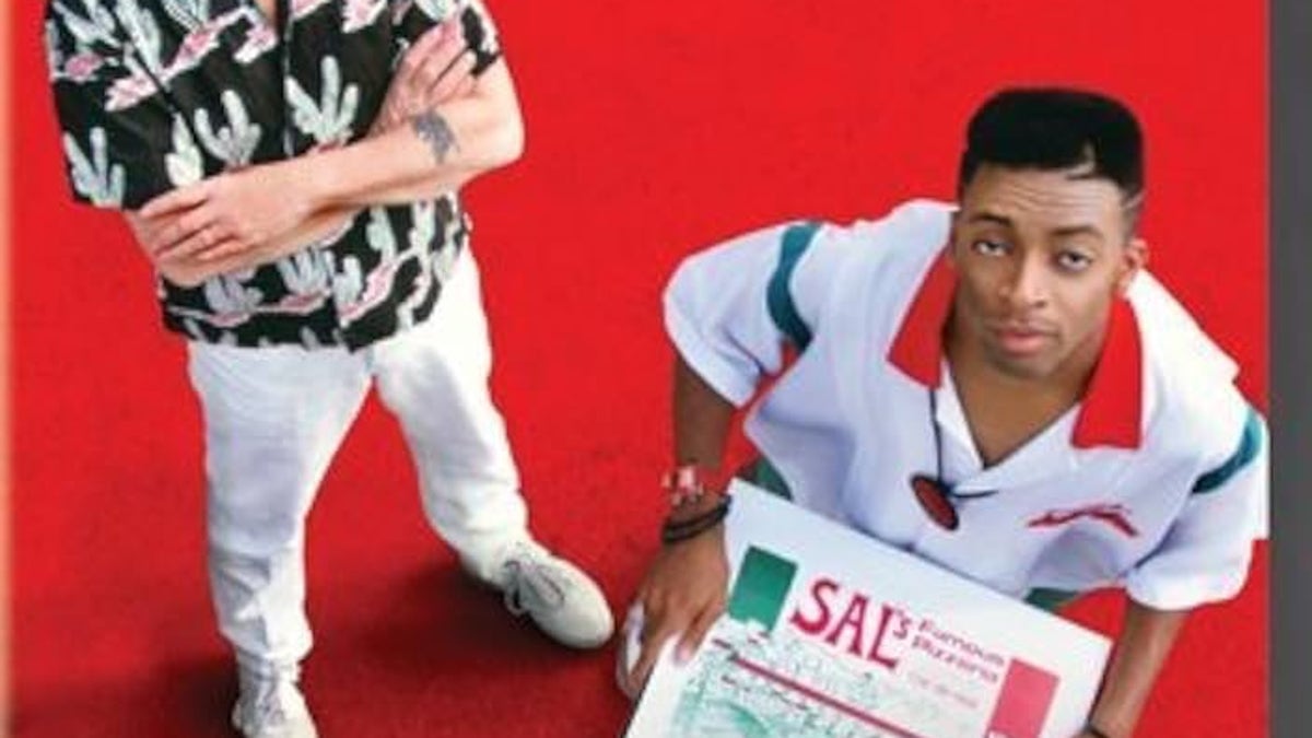 Explores community dynamics and tensions in Brooklyn on a hot day.