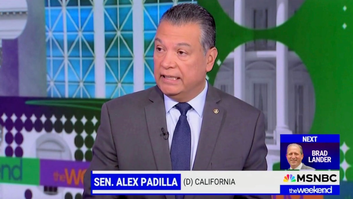 Sen. Alex Padilla connected MSNBC