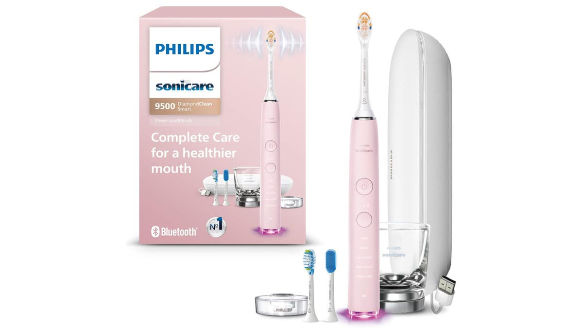 Professional level cleaning with Philips electric toothbrush. 